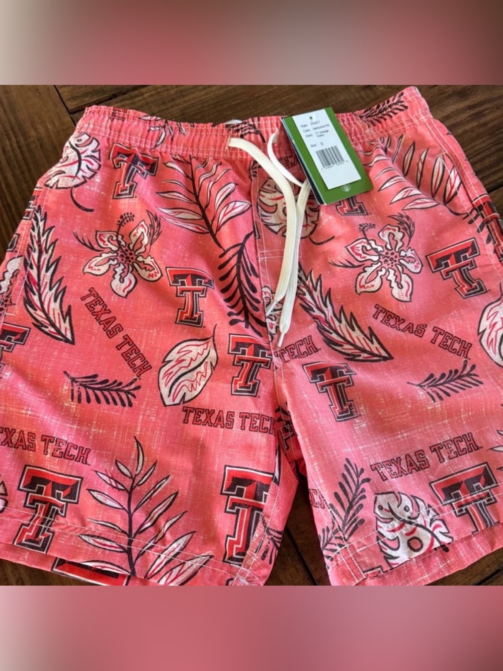 Wes & Willy Texas Tech university men’s swim trunks new with tags size small